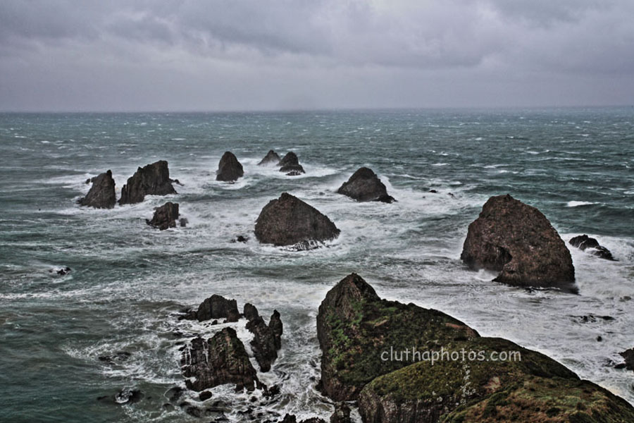 Picture,Nugget Point,Catlins,stormy,rough sea,