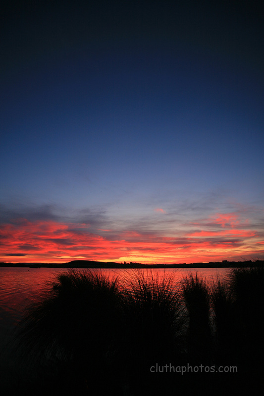 sunset,crepuscular,dusk,lake tuakitoto,south otago,clutha