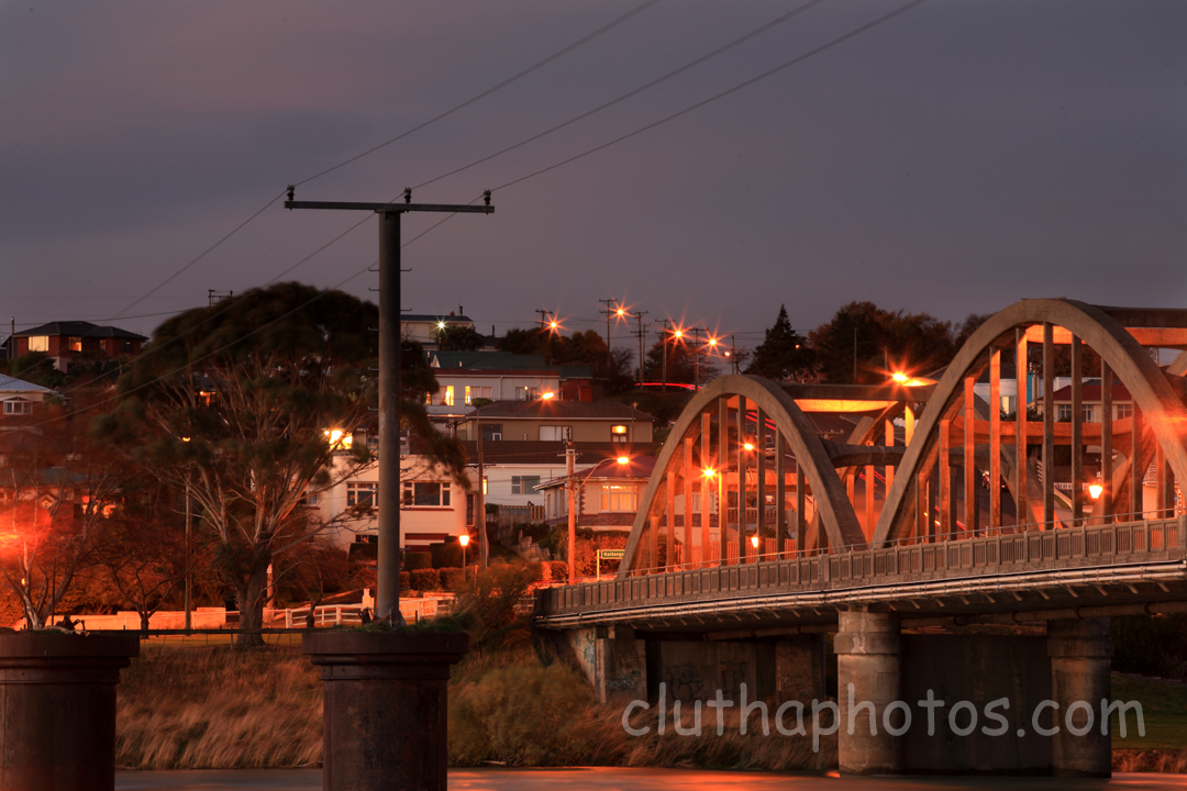 photo, night, crepuscular, dusk, balclutha bridge, Clutha river